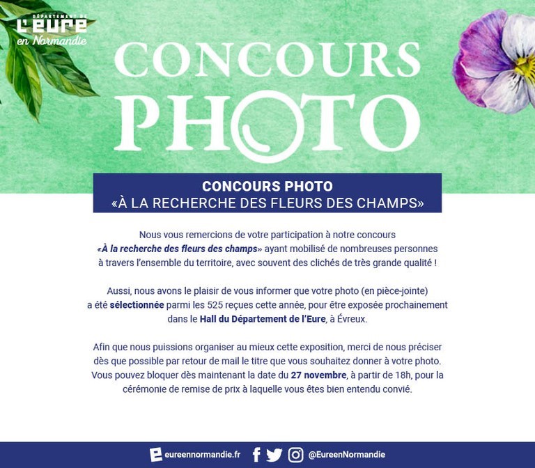  "A la recherche des fleurs des champs 2023"